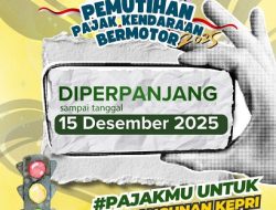 Kabar Gembira! Pemutihan Pajak Kendaraan Kepri 2025 Diperpanjang Hingga 15 Desember