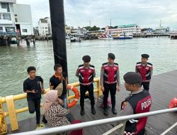 Sat Samapta Polres Karimun Patroli Jalan Kaki, Wujudkan Kamtibmas Aman dan Kondusif