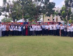 Bupati Karimun Iskandarsyah Pimpin Upacara Hari Kesehatan Nasional Ke-61
