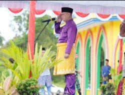 Bupati Lingga Menjadi Pembina Upacara Peringatan Hari Jadi Kabupaten Lingga Ke 22 