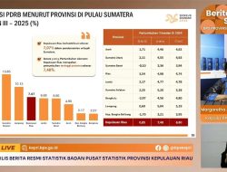 Ekonomi Kepri Triwulan III Melejit 7,48%, Tertinggi se-Sumatera dan Tiga Besar Nasional