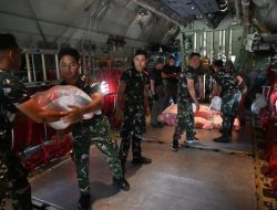 Gerak Cepat Lanud Rsn Kirim 4.2 Ton Bantuan Kemanusiaan ke Aceh Gunakan Pesawat Hercules