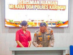 AKBP Robby Resmikan Gedung Menara Doa Polres Karimun