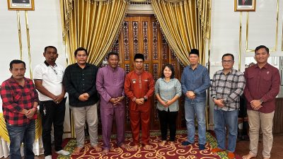 Temui Bupati Iskandarsyah, Perayaan Natal Oikumene Karimun Diisi Bakti Sosial