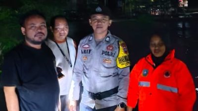Polres Anambas Tetap Siaga: Patroli Pesisir Hentikan Dampak Banjir Rob