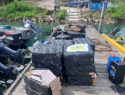 Gagalkan Penyelundupan 414 Ribu Rokok Ilegal, Bea Cukai Batam Terjang Manuver Berbahaya di Perairan Teluk Bintan