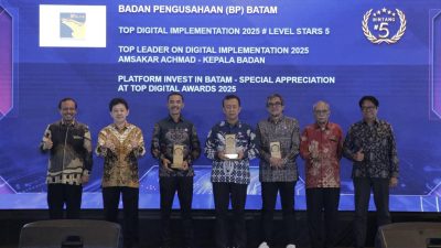 Raih Bintang 5 Top Digital Awards 2025, BP Batam Sukses Implementasikan Digitalisasi Layanan Investor