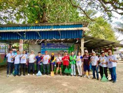 KJK dan Pemko Batam “Aksi Nyata” Bersihkan Pantai Lagorap dari Sampah Plastik