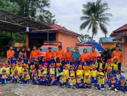 Serunya Belajar Kesiapsiagaan: Puluhan Siswa Adzkia Islamic School “Serbu” Kantor BPBD Tanjungpinang