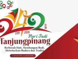 Tanjungpinang 242 Tahun: Tua dalam Sejarah, Muda dalam Arah Pembangunan