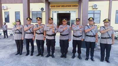 AKBP I Gusti Ngurah Agung Budianaloka Lantik Sejumlah Pejabat Utama Polres Anambas