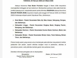Waspada! Pemko Tanjungpinang Ingatkan Potensi Banjir Rob Hingga 8 Maret 2026