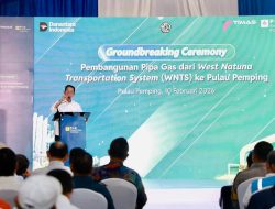 Pecahkan Penantian 10 Tahun, Groundbreaking Pipa Gas WNTS ke Pulau Pemping Resmi Dimulai