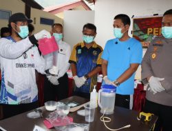 Perangi Narkoba, Polres Anambas Musnahkan 56,51 Gram Sabu Hasil Tangkapan Januari