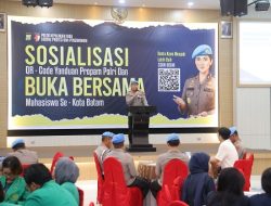 Gandeng Mahasiswa Batam, Bidpropam Polda Kepri Sosialisasi QR-Code Yanduan Propam Polri