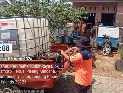 Distribusi Air Bersih Pemko Tanjungpinang Tembus 740 Ton, RSUP Jadi Fokus Utama