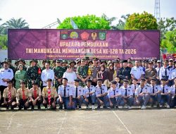 Buka TMMD ke-128 di Pinggir, Bupati Kasmarni Ajak Warga Perkuat Kemanunggalan TNI-Rakyat