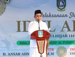 Gubernur Ansar Ahmad Jadi Khatib Salat Iduladha 1447 H di Bengkong Permai Batam