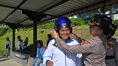 Sisi Humanis May Day 2026: Polda Kepri Bagikan 200 Helm Gratis untuk Buruh di Batam