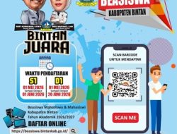 Kabar Gembira! Bupati Roby Kurniawan Resmi Buka Pendaftaran Beasiswa Bintan 2026