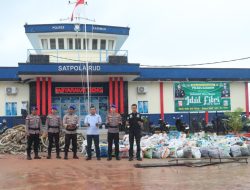 Satpolairud Polres Karimun Gagalkan Penyelundupan 9,5 Ton Timah Ilegal ke Riau