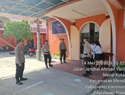 Jamin Keamanan Ibadah Kenaikan Yesus Kristus, Polres Karimun Siagakan Personel di Seluruh Gereja