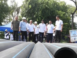 Gesa Proyek Air Bersih, Kepala BP Batam Amsakar Achmad Turun ke Lapangan