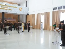 Lantik Kabag TU Yongki Arvius, Kajati J Devy Sudarso Tekan Doktrin Trikarma Adhyaksa