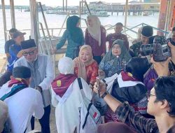 Mendarat di Sri Bintan Pura, 142 Jemaah Haji Tanjungpinang Tiba dengan Selamat