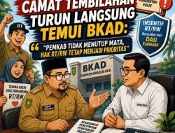 Insentif RT/RW Tembilahan Belum Cair, Camat Gerak Cepat Datangi Kantor BKAD Inhil