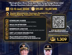 Gelar Job Fair Bintan 2026 di KEK Galang Batang, Bupati Roby Sediakan 1.309 Lowongan Kerja